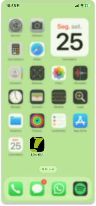 Bling ERP - iOS Tela de início.png