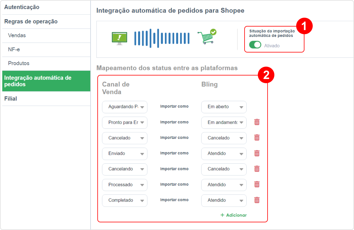 Como vincular a embalagem de envio automaticamente na venda? – Bling!