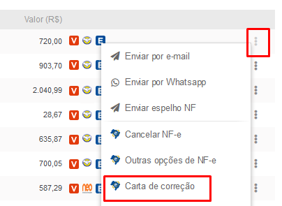 Exemplo Carta De Correção De Nota Fiscal