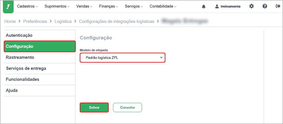 Etiqueta Da Logística Da Magalu Entregas Bling 4730